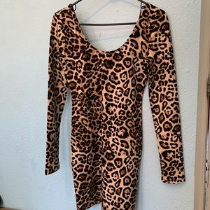 Cheetah print dress
